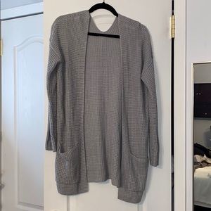 Gray sweater cardigan